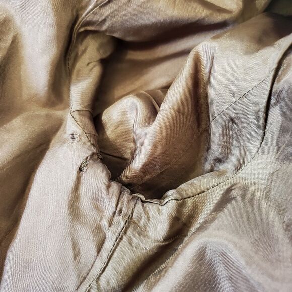 Gap Coat Womens Size 6 Brown Linen Button Up Lightweight Midi Jacket *READ* - Picture 12 of 14